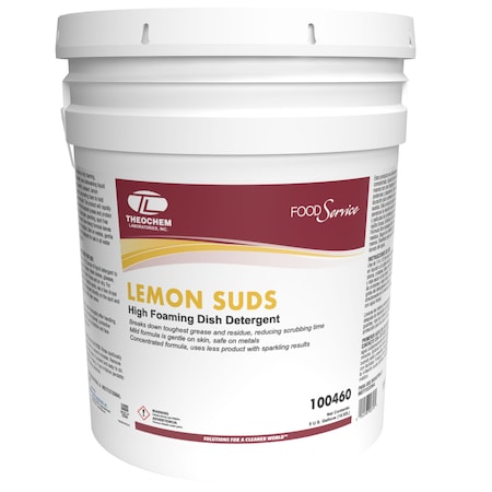 Theochem LEMON SUDS - 5 GL PAIL, Manual Dishwashing Liquid 100460-99990-1P